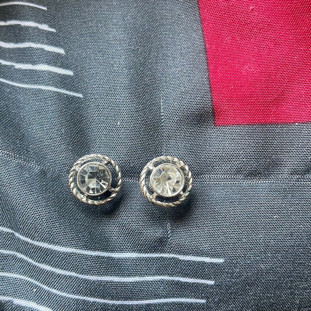 Silver earrings